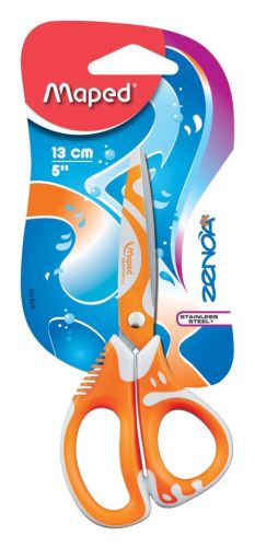 Maped schaar Zenoa fit, 13 cm, asymmetrische ogen, op blister