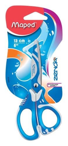 Maped schaar Zenoa fit, 13 cm, asymmetrische ogen, op blister