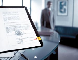 Post-it Index 'Sign Here', ft 25,4 x 43,2 mm, d&eacute;vidoir avec 50 cavaliers