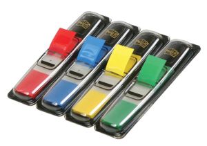 Post-it Index Smal, ft 11,9 x 43,2 mm, blister met 4 kleuren, 35 tabs per kleur, 4 + 2 blisters gratis