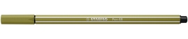 STABILO Pen 68 viltstift, mud green (moddergroen)