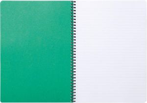 Clairefontaine FOREVER spiraalschrift, gerecycleerd, A4, 90g, 120 blz, gelijnd, geassorteerde kleuren