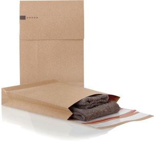 e-Green pochette &agrave; fond plat, ft 350 x 250 x 50 + 96 mm, bo&icirc;te de 250 pi&egrave;ces