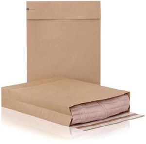 e-Green pochette &agrave; fond plat, ft 400 x 500 x 100 + 100 mm, bo&icirc;te de 100 pi&egrave;ces