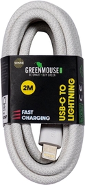 Greenmouse Lightning USB-C kabel, USB-C naar 8-pin, 2 m, woven