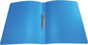 Alpha ringmap, voor ft A4, uit PP, 2 ringen van 16 mm, blauw