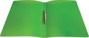 Alpha ringmap, voor ft A4, uit PP, 2 ringen van 16 mm, transparant groen