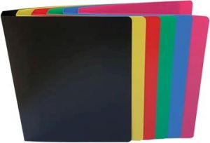 Alpha ringmap, voor ft A4, uit PP, 2 ringen van 25 mm, geassorteerde kleuren