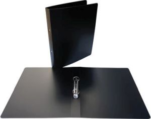 Alpha ringmap, voor ft A4, uit PP, 2 ringen van 25 mm, zwart