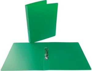 Alpha ringmap, voor ft A4, uit PP, 2 ringen van 25 mm, groen