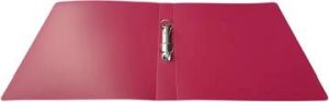 Alpha ringmap, voor ft A4, uit PP, 2 ringen van 25 mm, roze