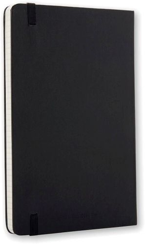 Moleskine carnet de notes, ft 9 x 14 cm, geruit, couverture solide, 192 pages, noir