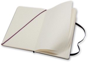 Moleskine carnet de notes, ft 9 x 14 cm, geruit, couverture solide, 192 pages, noir