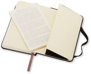 Moleskine carnet de notes, ft 13 x 21 cm, lign&eacute;, couverture solide, 240 pages, noir