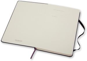 Moleskine carnet de notes, ft 13 x 21 cm, lign&eacute;, couverture solide, 240 pages, noir