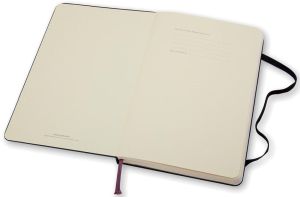 Moleskine carnet de notes, ft 13 x 21 cm, uni, couverture solide, 240 pages, noir