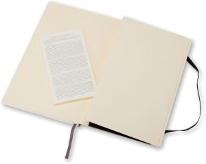 Moleskine carnet de notes, ft 9 x 14 cm, uni, couverture flexible, 192 pages, noir