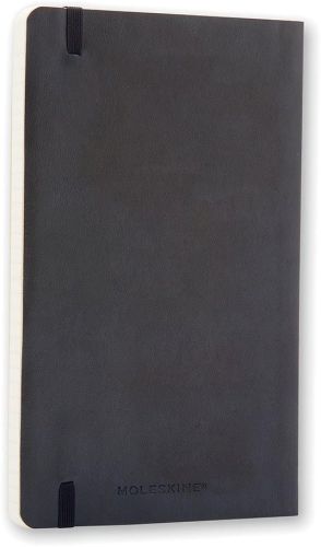 Moleskine carnet de notes, ft 13 x 21 cm, uni, couverture flexible, 192 pages, noir