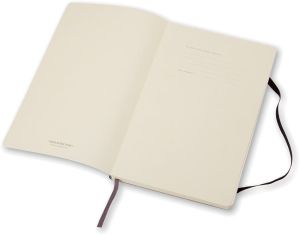 Moleskine carnet de notes, ft 13 x 21 cm, uni, couverture flexible, 192 pages, noir