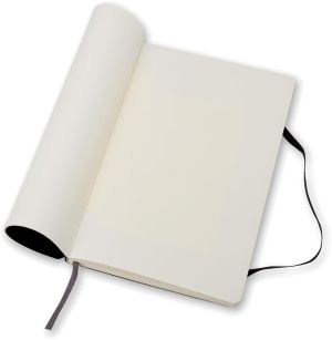 Moleskine carnet de notes, ft 13 x 21 cm, uni, couverture flexible, 192 pages, noir
