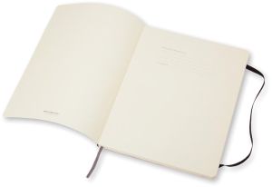 Moleskine carnet de notes, ft 19 x 25 cm, lign&eacute;, couverture flexible, 192 pages, noir