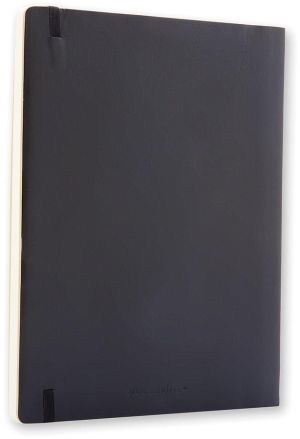 Moleskine carnet de notes, ft 19 x 25 cm, quadrill&eacute;, couverture flexible, 192 pages, noir