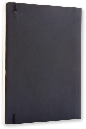 Moleskine carnet de notes, ft 19 x 25 cm, uni, couverture flexible, 192 pages, noir