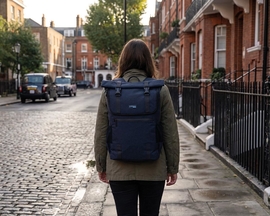 Donau Travel rugzak London, 18 l, 15,6 inch, marineblauw