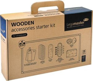 Legamaster WOODEN starterkit voor whiteboards, doos
