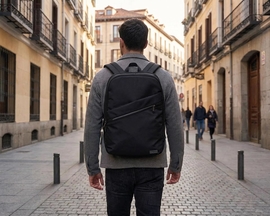 Donau Travel rugzak Madrid, 14 l, 15,6 inch, zwart