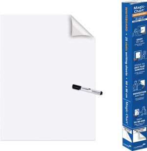 Legamaster Magic-Chart flipchart folie, ft 60 x 80 cm, wit, geruit, rol van 25 vel