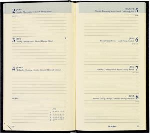 Brepols Interplan Lima 6-talig, zwart, 2026