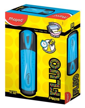 Maped markeerstift Fluo'Peps Classic blauw