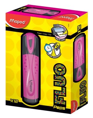 Maped markeerstift Fluo'Peps Classic roze