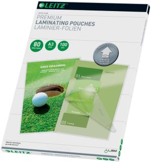 Leitz lamineeretuis Ilam ft A3, 2 x80 mi
