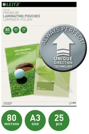 Leitz UDT lamineerhoes ft A3, 160 micron (2 x 80 micron), pak van 25 stuks