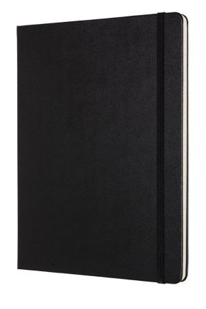 Moleskine carnet de notes professional, ft 19 x 25 cm, lign&eacute;, couverture solide, 189 pages, noir