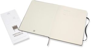 Moleskine carnet de notes professional, ft 19 x 25 cm, lign&eacute;, couverture solide, 189 pages, noir