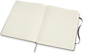 Moleskine carnet de notes professional, ft 19 x 25 cm, lign&eacute;, couverture solide, 189 pages, noir