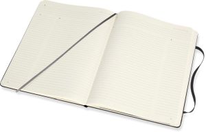 Moleskine carnet de notes professional, ft 19 x 25 cm, lign&eacute;, couverture solide, 189 pages, noir