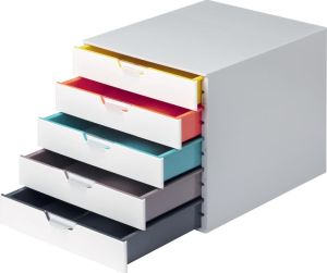 Durable Ladeblok Varicolor, 5 laden, wit meubel