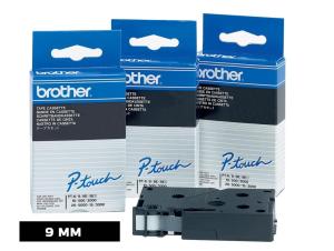 Brother P-touch 9 mm. - noir/blanc