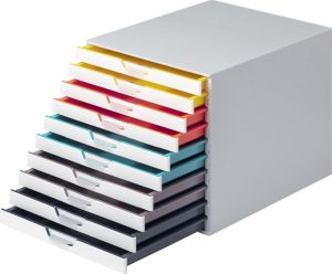 Durable Ladeblok Varicolor, 10 laden, wit meubel