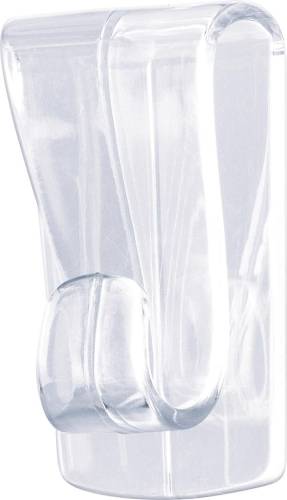 Tesa crochet adh&eacute;sif pour des surfaces int&eacute;rieures transparentes et verre, supporte 1 kg