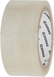 DONAU ruban adh&eacute;sif d'emballage Hot-Melt, 50 microns, 48 mm x 66 m, transparent