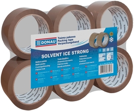 DONAU ruban adh&eacute;sif d'emballage Solvent 42 microns, 48 mm x 60 m, brun
