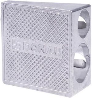 OFFICE products potloodslijper, 2 gaats, uit metaal