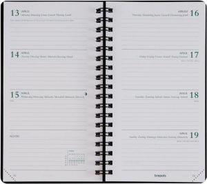 Brepols agenda Ecorama, Kazar, assorti, 2026, &agrave; reliure spirale