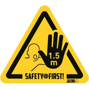Waarschuwingssticker, Houd afstand,150x1