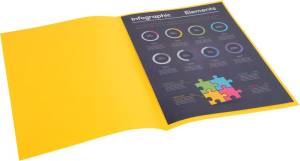 Exacompta Rock's 80 dossiermap, ft 22 x 31 cm, pak van 100, geel